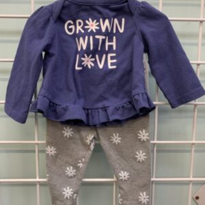 Size 00 Newborn - Blue/Grey Grow With Love Set