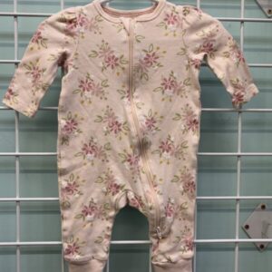 Size 00/03 Month - Pink Floral Romper