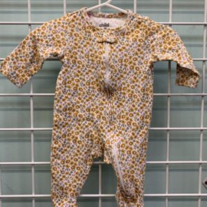 Size 00/03 Month - White/Yellow Floral Sleeper