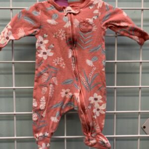 Size 03 Month - Pink Floral Sleeper