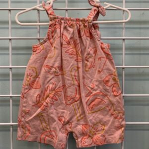 Size 03 Month - Pink Bird & Floral Romper
