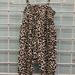 Size 03/06 Month - White Cheetah Romper