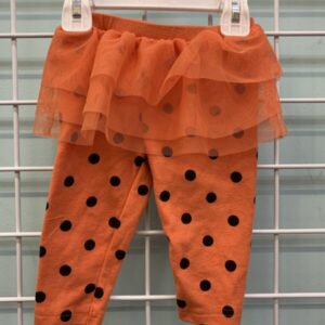 Size 03/06 Month - Orange Polka Dot Tutu Pant