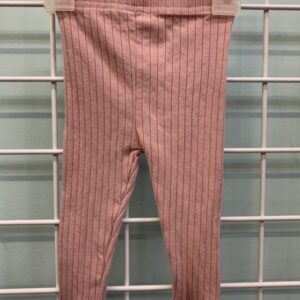 Size 03/06 Month - Pink Ribbed Legging (Wide)