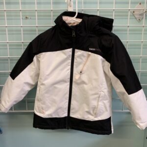 Size 4/5 - Black/White Swiss Tech Jacket