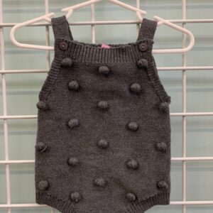 Size 06 Month - Grey Sweater Romper