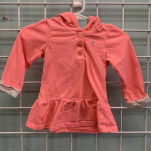 Size 06 Month - Pink Hooded Shirt