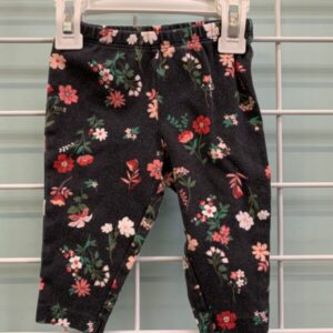 Size 06 Month - Black Floral Pant