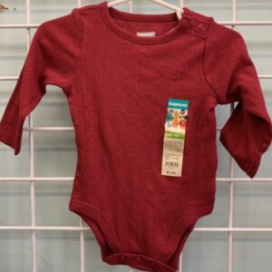 Size 06/09 Month - Maroon Onesie (New)