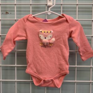 Size 06/09 Month - Pink Wildly Cute Fox Onesie