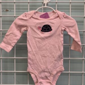 Size 06/09 Month - Pink Turtle Onesie