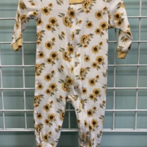 Size 06/09 Month - White/Yellow Sunflower Sleeper