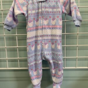 Size 06/09 Month - Blue Unicorn Fleece Sleeper