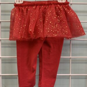 Size 06/09 Month - Red/Gold Tutu Pant