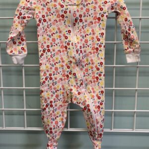Size 09 Month - White Floral Sleeper