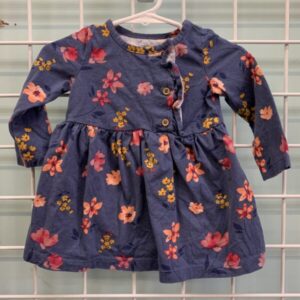Size 09 Month - Blue Floral Shirt