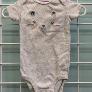 Size 09 Month - Grey Face Onesie