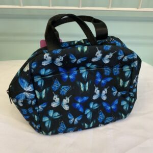 Bag: Black/Blue Butterfly Lunchbox