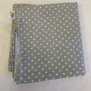 Blanket: Grey/White Polka Dots