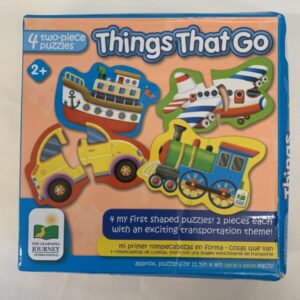 Puzzle: 4 - 2 Piece Puzzles - Things That Go