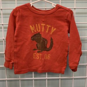 Size 3T - Orange Nutty Squirrel Shirt