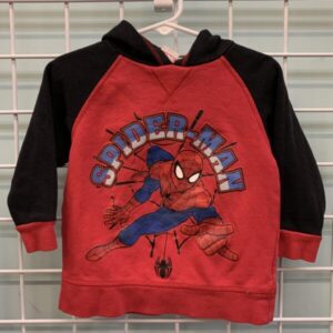 Size 3T - Red/Black Spider Man Sweatshirt