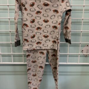 Size 3T - Grey Football PJ Set