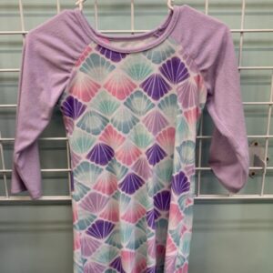 Size 6/6x - Purple Shells PJ Gown