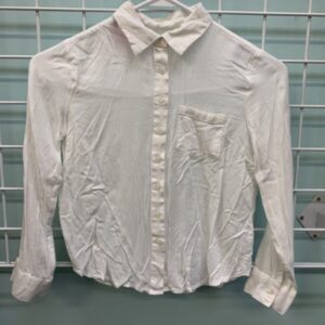 Size 7 - White Button Down Shirt