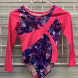 Size 7/8 - Pink/Galaxy Leotard