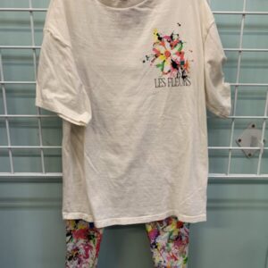 Size 8 - Cream/Neon Les Fleurs