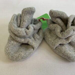 Slipper - Size 01 Infant, 3 Month, Grey Cozie Fleece Zutano Bootie
