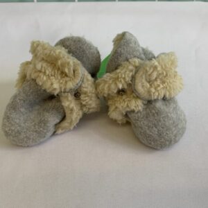 Slipper - Size 01 Infant, 3 Month, Grey Cozie Furry Zutano Bootie - Light