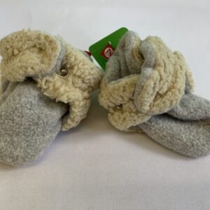 Slipper - Size 02 Infant, 6 Month, Grey Cozie Furry Zutano Bootie - Light
