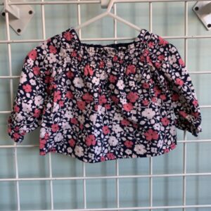 Size 03/06 Month - Blue/Pink Floral Shirt