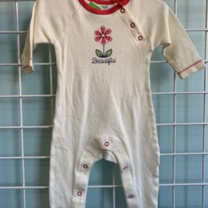 Size 03/06 Month - Cream/Pink Beautiful Romper