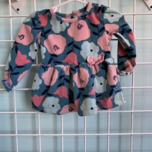 Size 12 Month - Blue/Pink Fleece Shirt