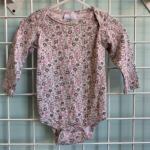Size 12 Month - Pink Floral Laura Ashley Onesie