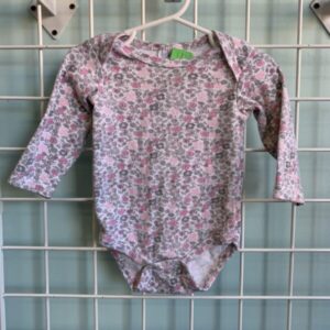 Size 12 Month - White Floral Laura Ashley Onesie