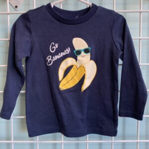 Size 2T - Blue Go Banana Shirt