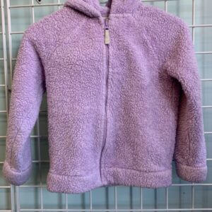 Size 7/8 - Purple Llama Hooded Fuzzy Fleece Sweatshirt