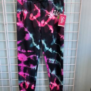 Size 12 - Black/Pink/Blue Justice Sweatpant (New)