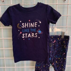 Size 5T - Blue Shine Like The Stars PJ Set
