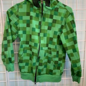 Size 8 - Green Minecraft Creeper Sweatshirt