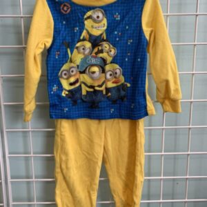 Size 3T - Yellow/Blue Minion PJ Set