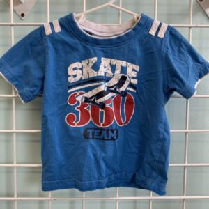 Size 3T - Blue Skate Team Shirt