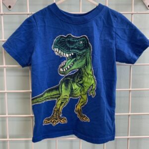 Size 3T - Blue Dinosaur Shirt
