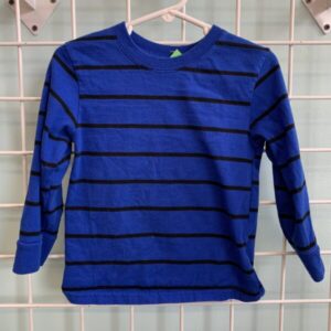 Size 3T - Blue/Black Stripe Shirt
