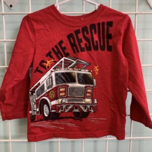 Size 3T - Red Firetruck Shirt