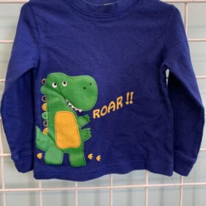 Size 3T - Blue Dinosaur Shirt
